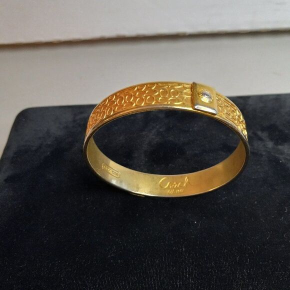 Coach Signature gold tone metal bracelet - Picture 5 of 5